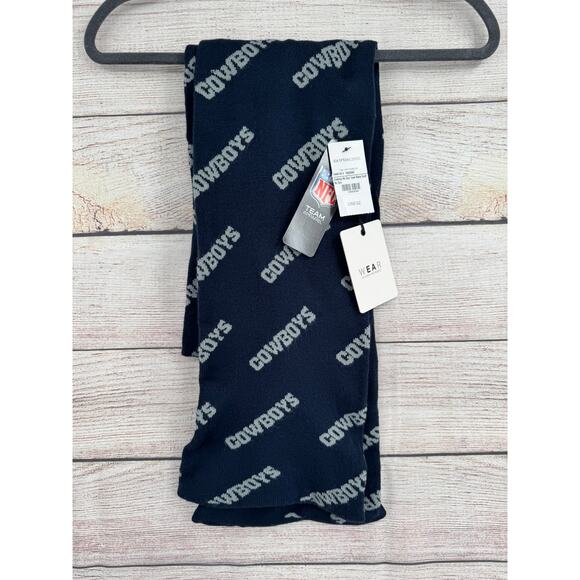 Wear Erin Andrews NFL Team Apparel Dallas Cowboys Scarf 70x7 Blue Gray NEW - Picture 1 of 5